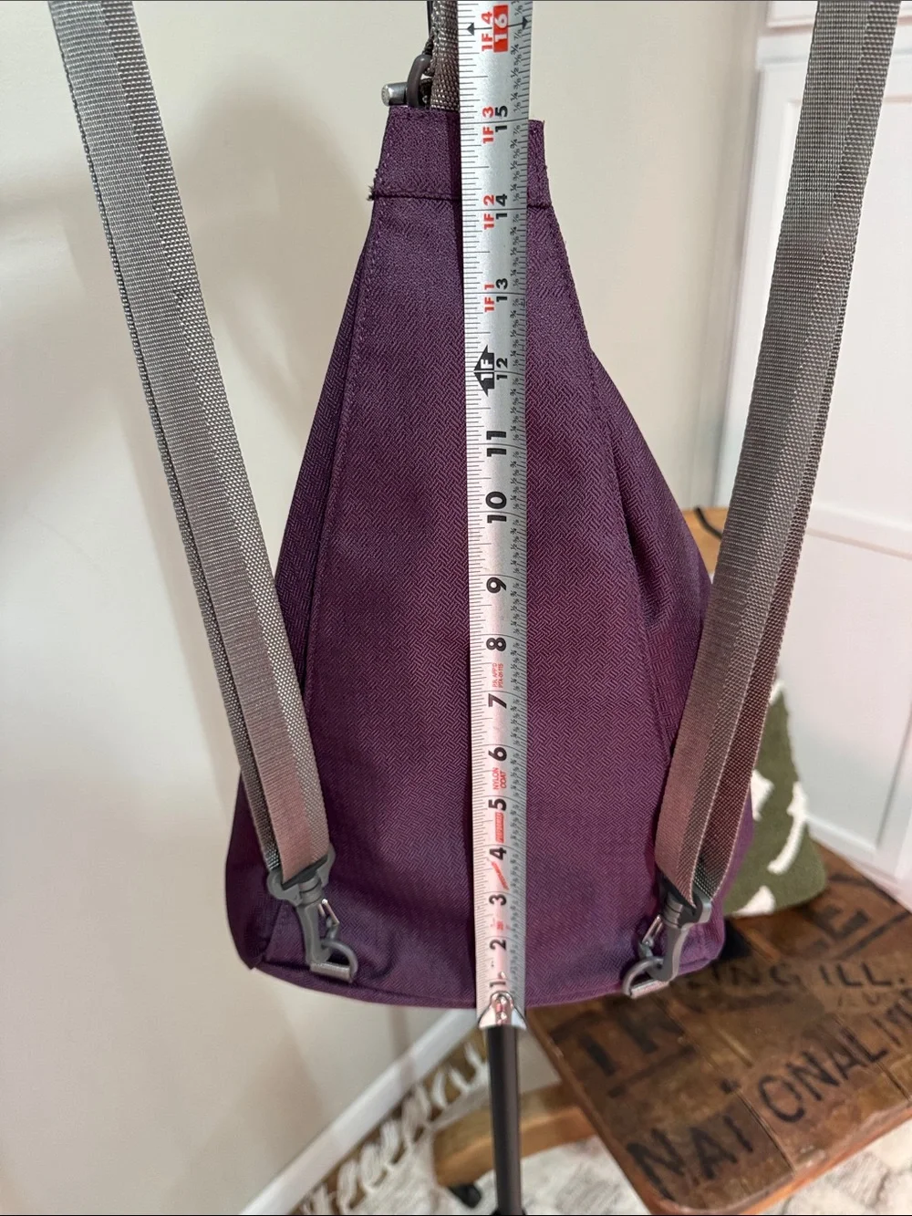 Haiku Plum Purple Sling Backpack Convertible Crossbody Travel Bag Lightweight